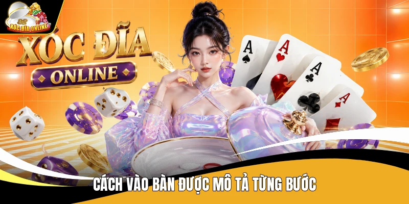 Cách vào bàn được mô tả từng bước