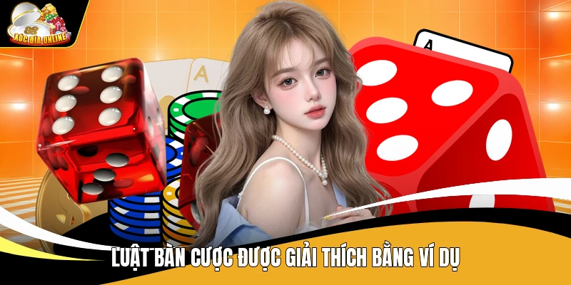 Luật bàn cược được giải thích bằng ví dụ